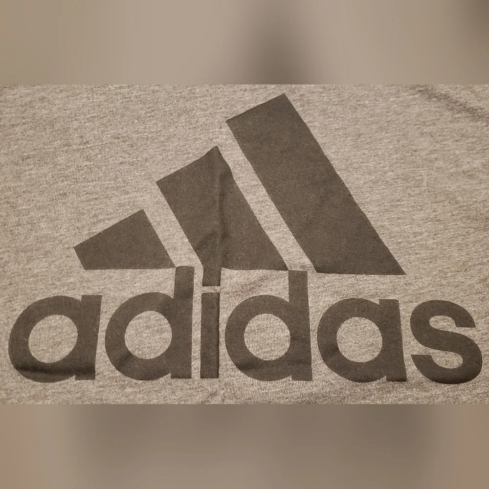 Adidas Amplifier Mens Gray Long Sleeve Shirt Size S